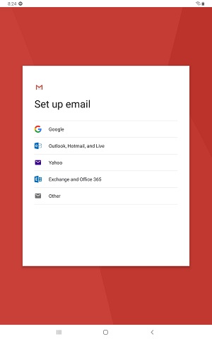 Configure an EAS Account in the Gmail App on Android