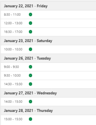 7692 Calendar In English Smartertools