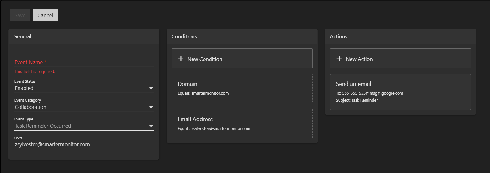 Calendar tasks smartertools