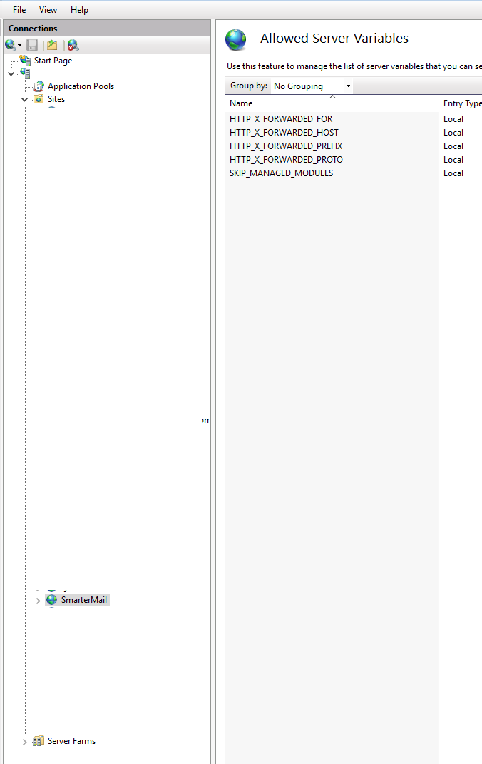 The page cannot be displayed because an internal server error has occurred.